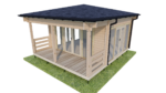 DATULĖ – medinė pavėsinė su terasa 27,5 m² - Image 7